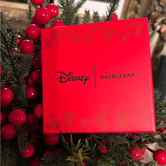 BaubleBar peppermint Mickey Ear earrings - Picture 3 of 3